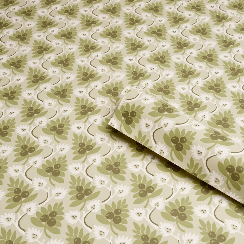 Custis Orchard Wallpaper, Green