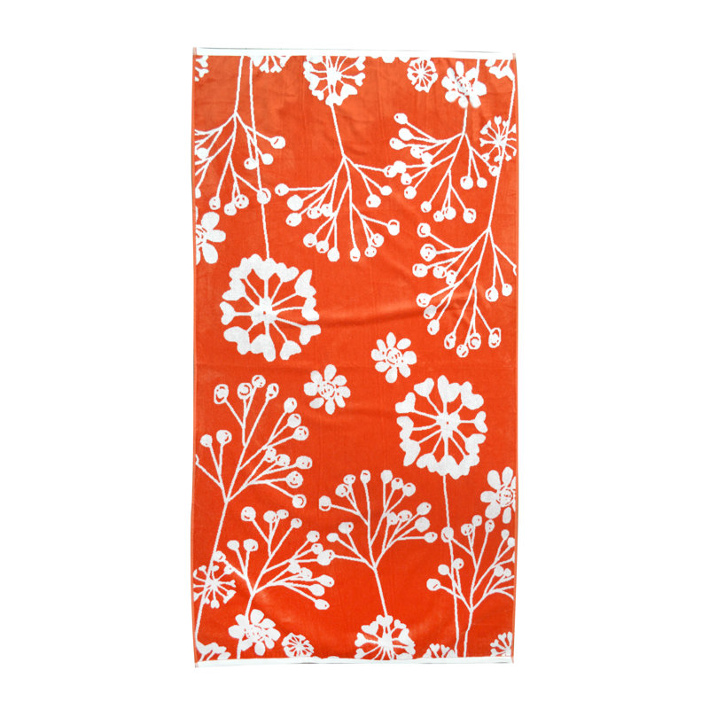 Serviette de plage florale