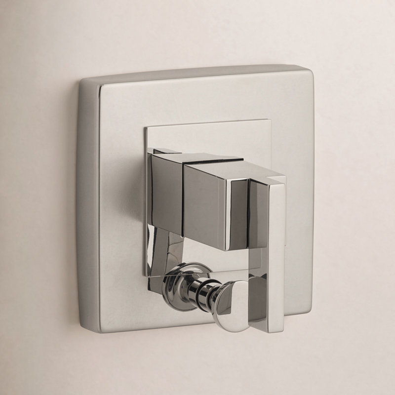 Loure Rite-Temp Valve Trim with Diverter, Nickel poli éclatant