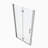 1 3/8" Adjustment,Universal Pivot Shower Door, With 1/4" Tempered Glass Finish-110270983