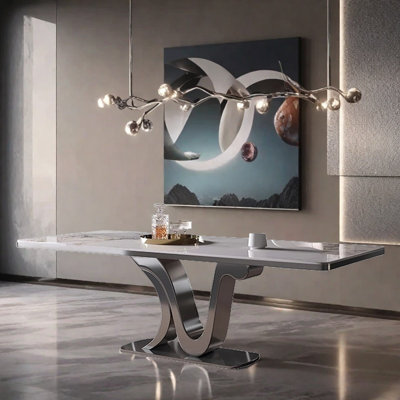 Home light luxury simple dining table
