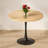 (natural Wood Color) Round Table, Modern Dining Table, Dining Table, Mdf Top And Steel Base Tulip Round Kitchen Table, Kitchen Table, Mid-century Living Room Coffee Table 24 Inch, Oval Dining Table