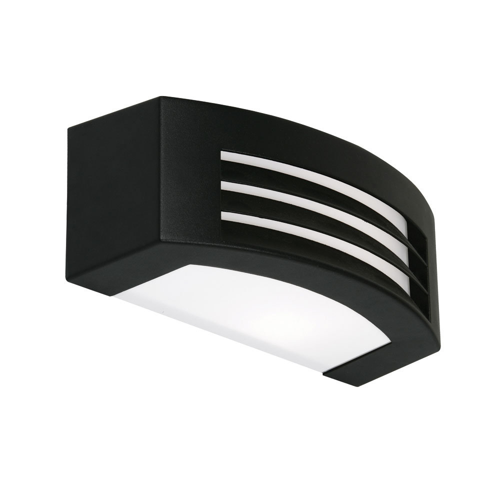 Force Black 10cm H Outdoor Bulkhead Light