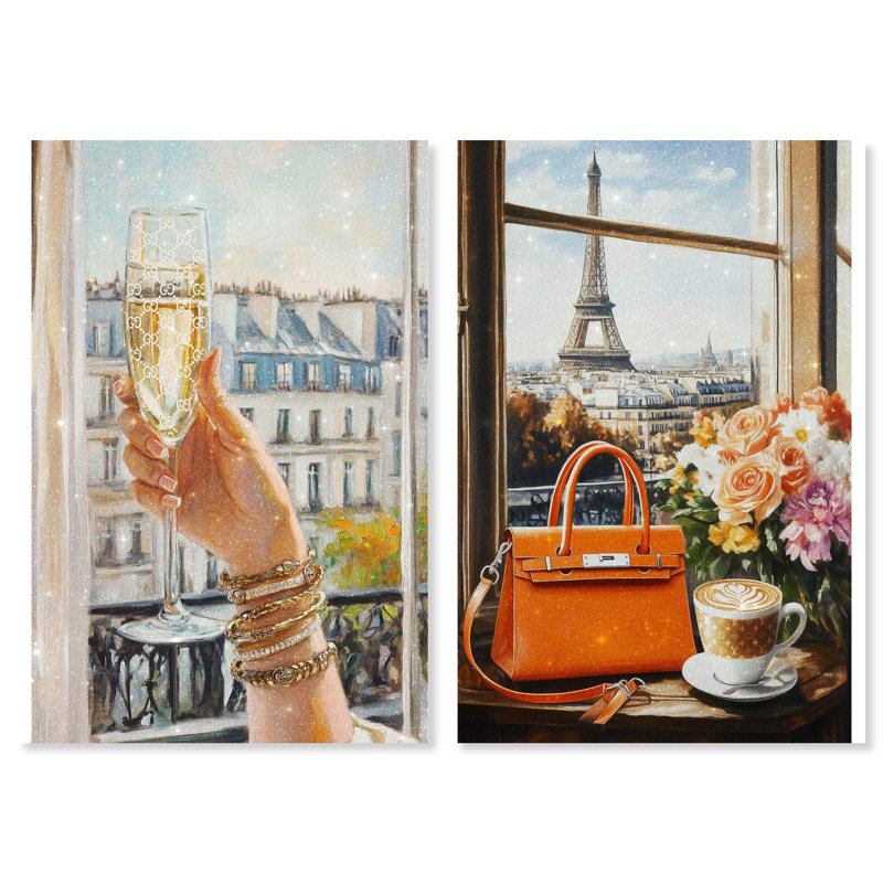 «Parisian Fashion», reproduction d'art sur toile par Art Remedy, H 30 po x l 20 po, Toile tendue