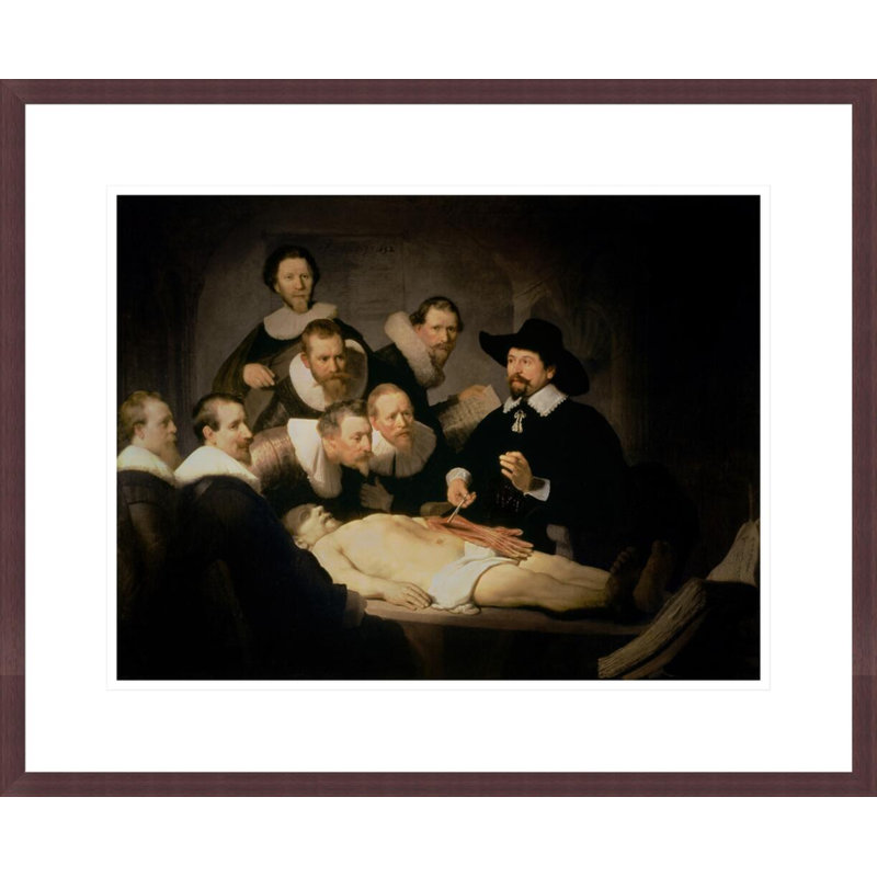 La leçon d'anatomie du Dr Nicolaes Tulp par Rembrandt van Rijn - Estampe numérique encadrée, H 17,75 po x l 21,66 po