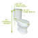 Sheffield Corner 2-Piece 0.8 GPF/1.6 GPF WaterSense Dual Flush Round Toilet