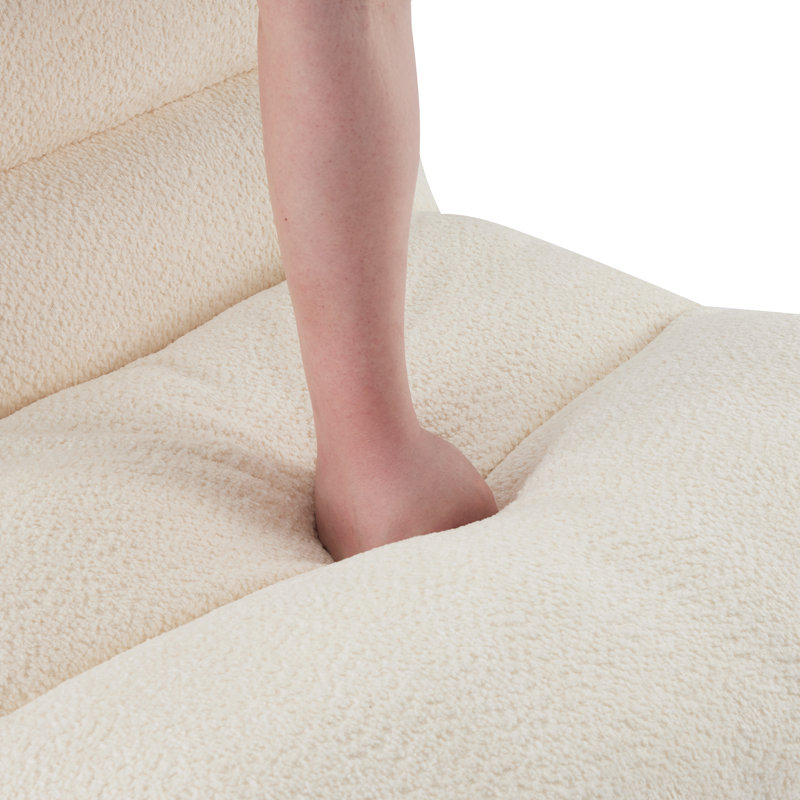 Spacious Modern Metal Sofas, Comfortable Cushioned Seat for Home or Office