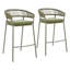 Ensemble de 2 tabourets de bar Skye - vert