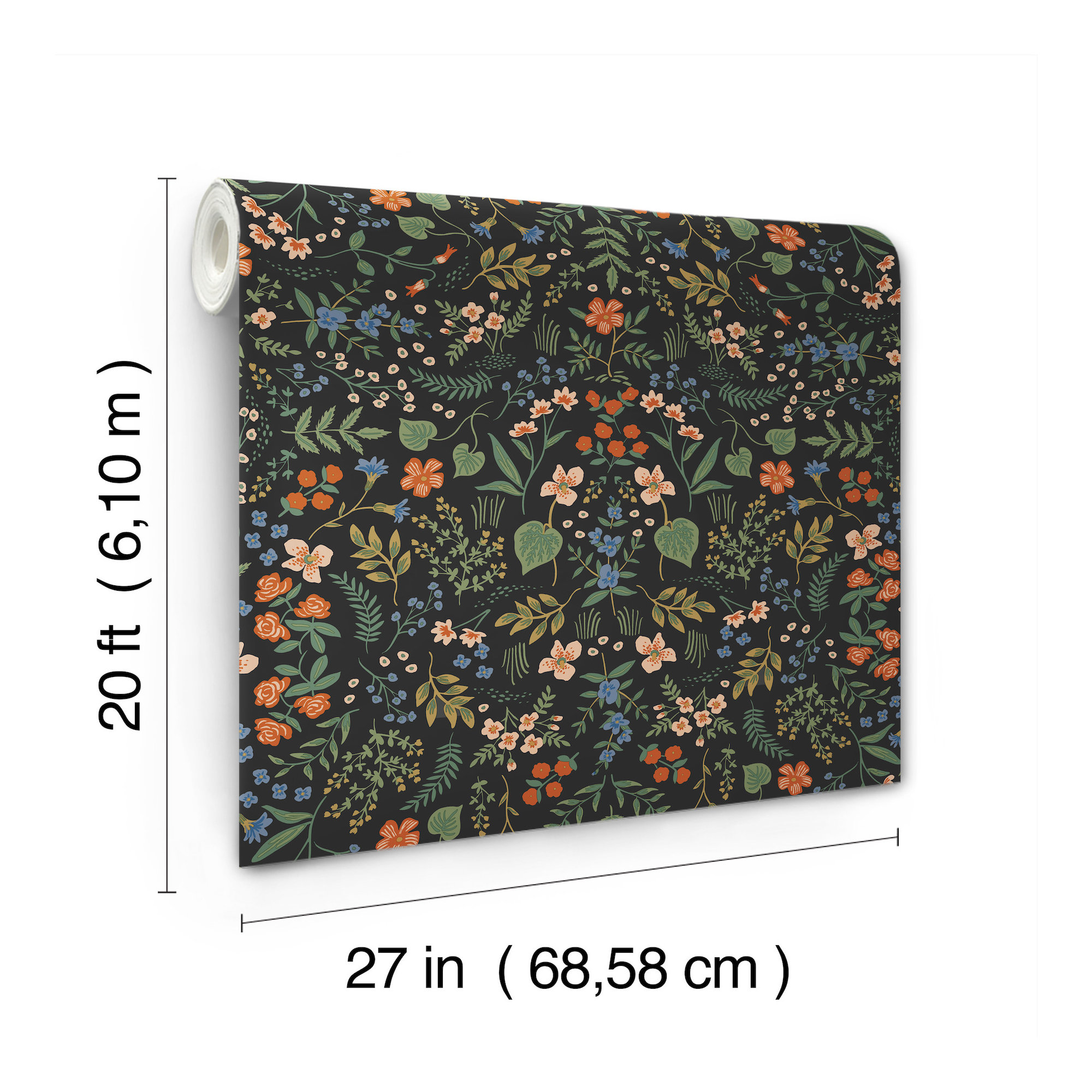 Wildwood Peel and Stick Wallpaper, Black