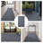 Runner Rug Hallway Non Slip Rubber Back Custom Size As Carpet Doormat Throw Rug Grey Striped-1605794310