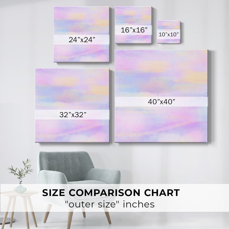 Toile tendue Pastel Dreams I-Gallery, H 8 po x l 8 po x P 1,5 po