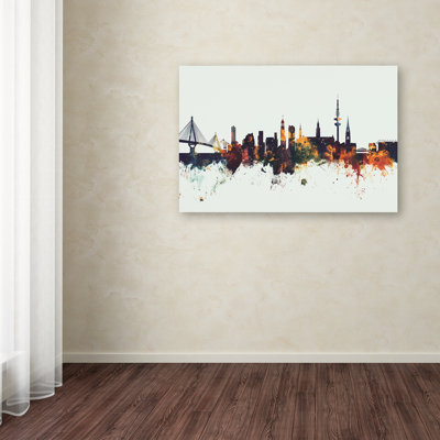 « hambourg germany horizon v », reproduction d’impression sur toile