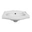 Isabella White Vitreous China Rectangular Wall Mount Bathroom Sink with Overflow-549700648