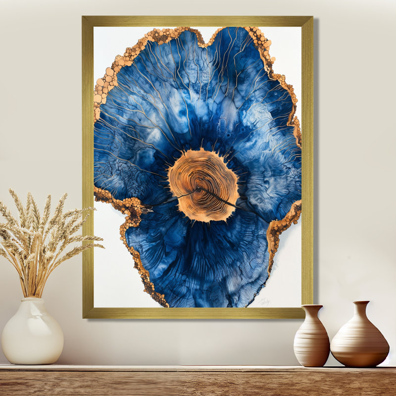 Mumford - Floral Wall Art, 44" H x 34" W, Picture Framed, Gold