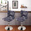 Ensemble de 4 housses de tabouret de bar, housses extensibles de housse de chaise de tabouret, housses de chaise de bar à imprimé floral pour salle à manger de pub de cuisine-706803659