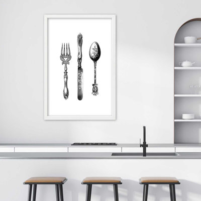 Rustic Cutlery - Single Picture Frame Print