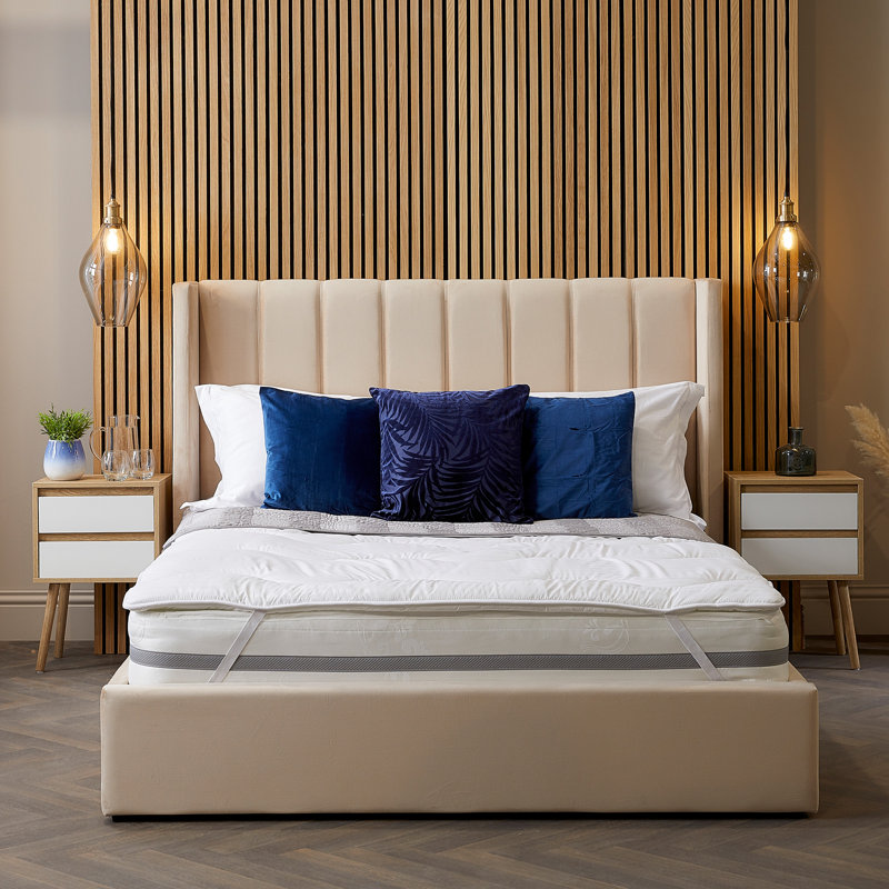 Luxurious Hotel Temperature Regulating Mattress Topper Cooling Cover Luxury Washable, Super King (6')