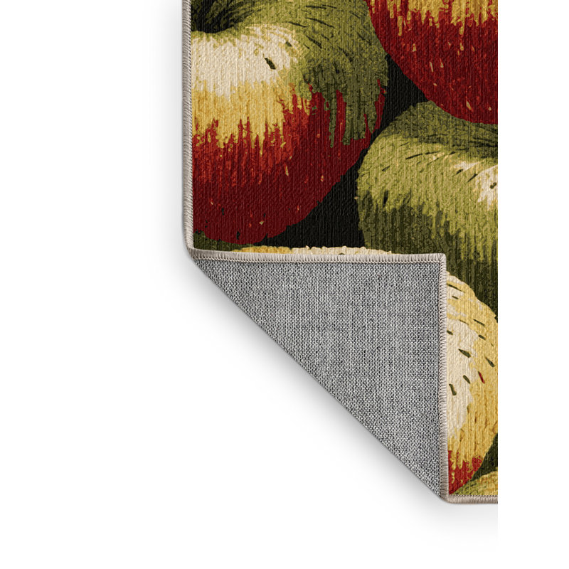  Tapis lavable pomme Gala, Carré 6 pi