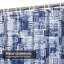 Rideau de douche abstrait à motifs abstraits bleu marine avec 12 crochets-129038674