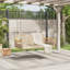 Banc pivotant en polyester 42,9 po x 24,4 po x 15,7 po Ebern Designs-687354033