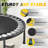 40 Inch Foldable Fitness Trampoline With Adjustable N-shape Handle
