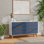 Commode 6 tiroirs Rio avec poignées intégrées et base en bois