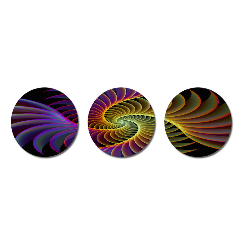 Modern Abstract Wall Decor on Metal