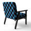 Tartan à carreaux - Fauteuil d'appoint rembourré à motifs-491257196-481521175