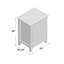 Armoire d'appoint 1 porte Naples Park-15850272