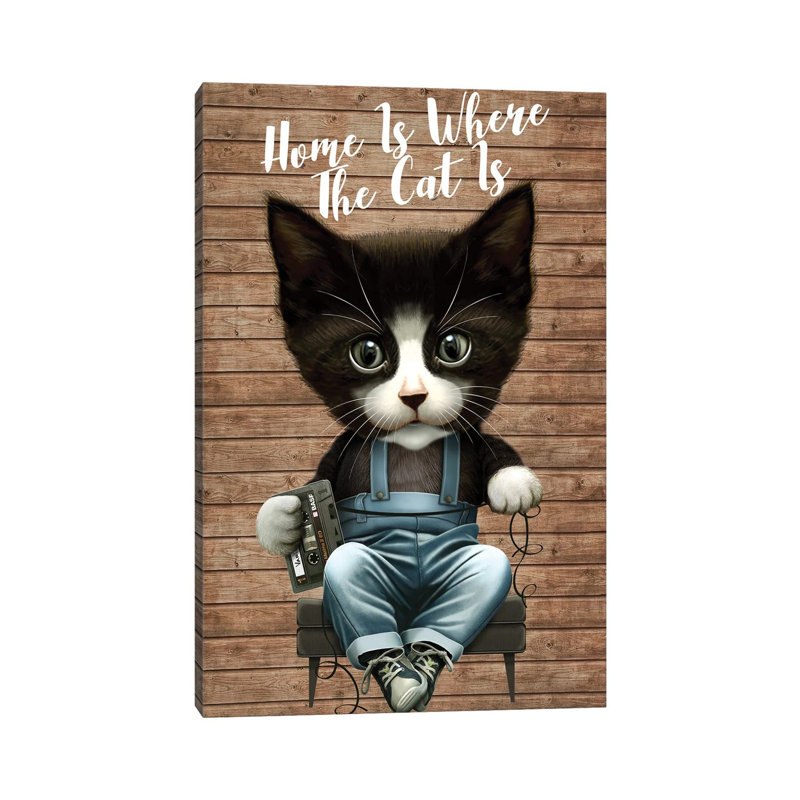 Cassette by Adam Lawless - Wrapped Canvas Gallery-Wrapped Canvas Giclée, 20.32 cm H x 30.48 cm W