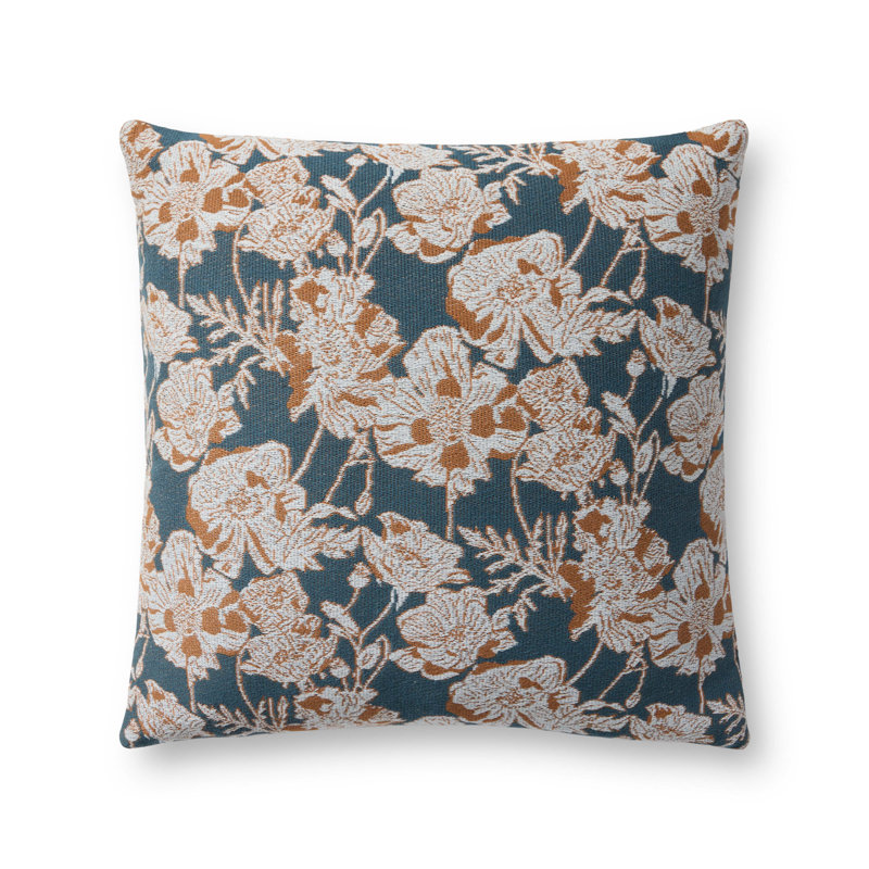 Chris Loves Julia Matilda Throw Pillow Cover, 18"H x 18"W x 0.5'D, Blue