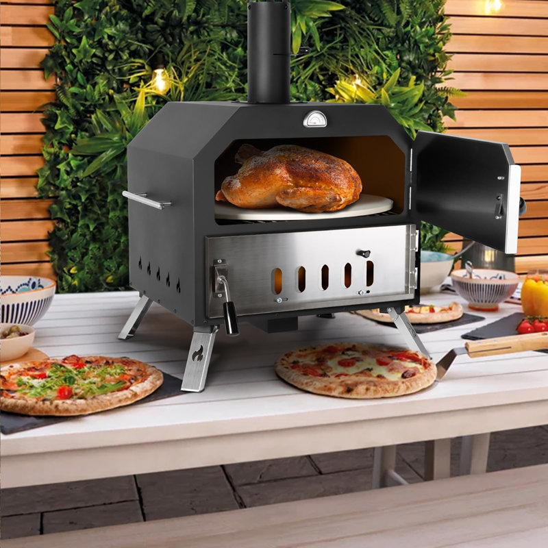 Outdoor Pizza Oven Wood Fired, 31.8" H x 19.4" W x 16.5" D