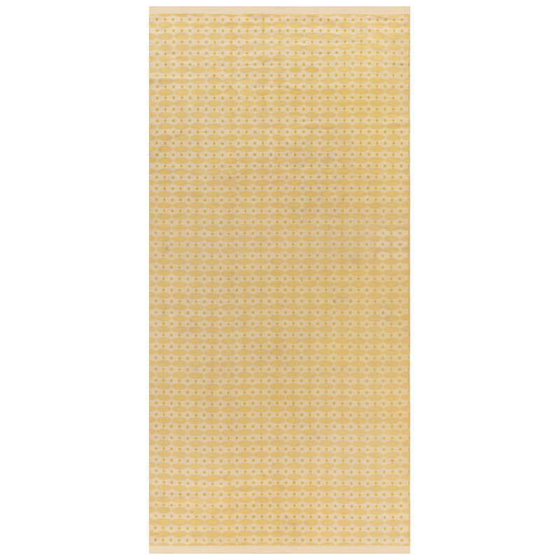 Tapis suédois rétro à double face 5 pi 7 po x 11 pi 10 po Vintage