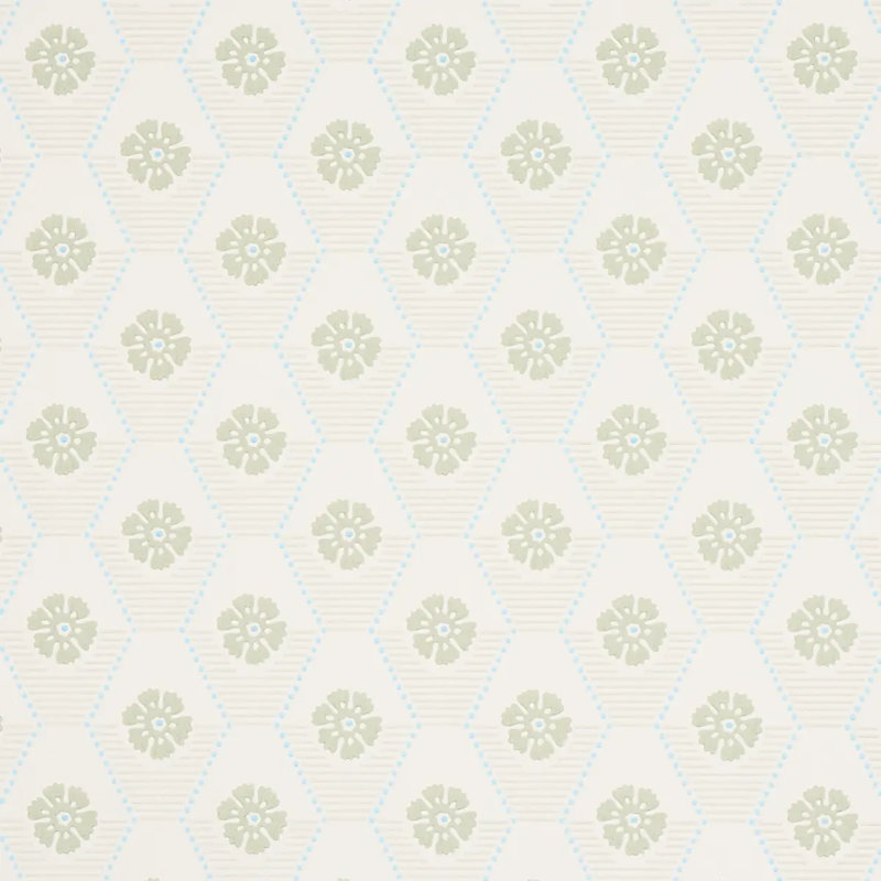 Hive Bloom Wallpaper, Sage