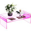 Table basse en acrylique Freysteinn, table de bout transparente à 2 niveaux avec tablette de rangement-1103946253-1339762229