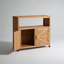 Ensemble de table de bar en bois avec rangement et buffet intérieur / extérieur-1209472073