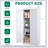 71"H Metal Garage Storage Cabinet, Tool Steel Locking Cabinet-575296242