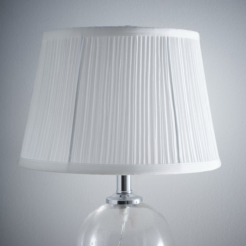 Faux Fur Empire Lamp Shade ( Uno ), 22cm H x 35cm W x 35cm D, White