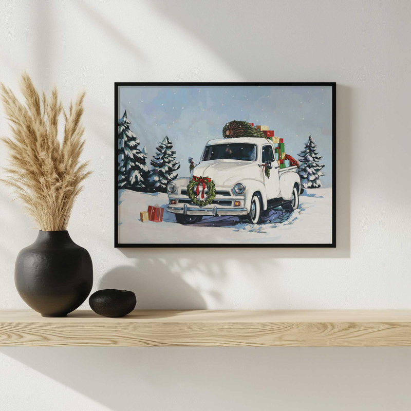 Chargé de joie par Dogwood, L 32 po x H 24 po, Blanc, Impression encadrée
