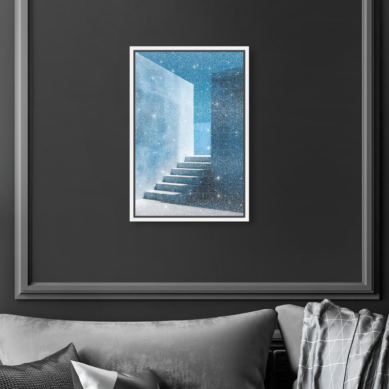 Deep Ocean Walls II Print by Oliver Gal, 16"H x 11"W, White Floater Frame