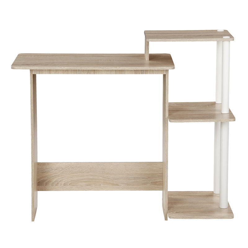 Surrency Rectangular Home Laptop Notebook Computer Desk, Sonoma Oak/White