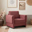 Fauteuil d'appoint rembourré avec accoudoirs Boucle-1664579436