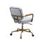 Chaise de travail en cuir véritable à grain supérieur-125121125