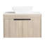 Ensemble de meuble-lavabo mural moderne 30 po avec lavabo en céramique