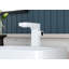 MEJE Bathroom Sink Faucet, Temperature Digital Display Faucet, Brass Lavatory Single Handle Faucet, Matte Grey & White Color-1767624358