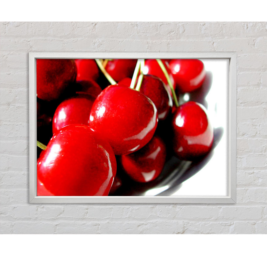 Red Cherry Treat - Einzelner Bilderrahmen Kunstdrucke auf Leinwand