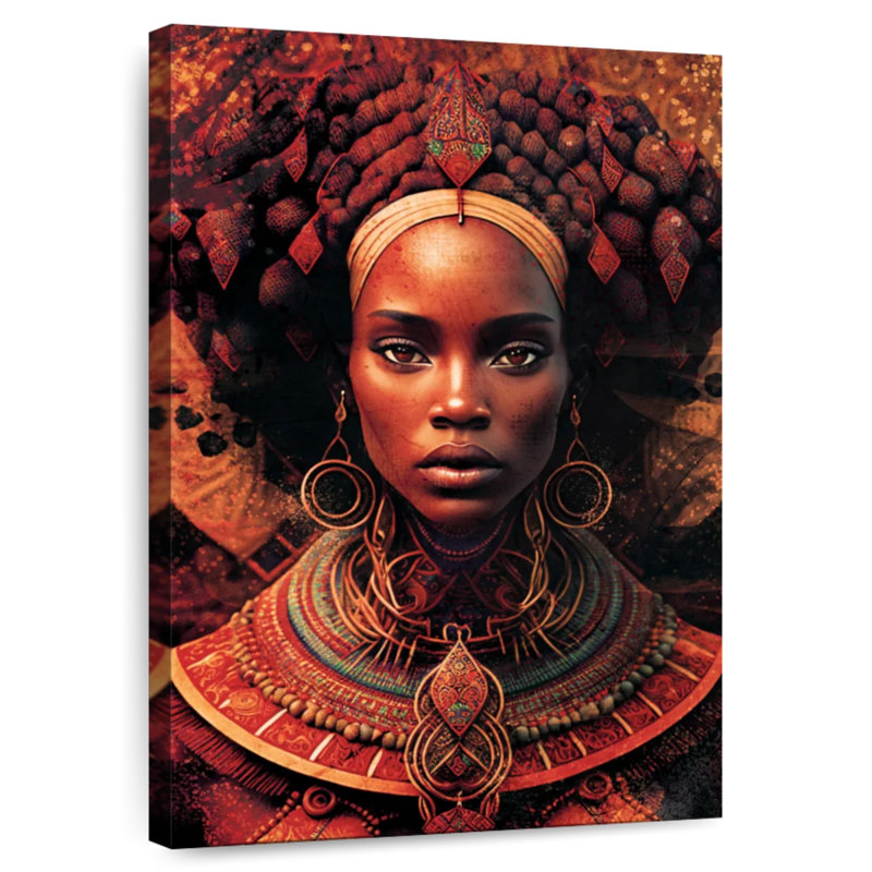 Femme rouge Leisha, H 45 po x l 30 po
