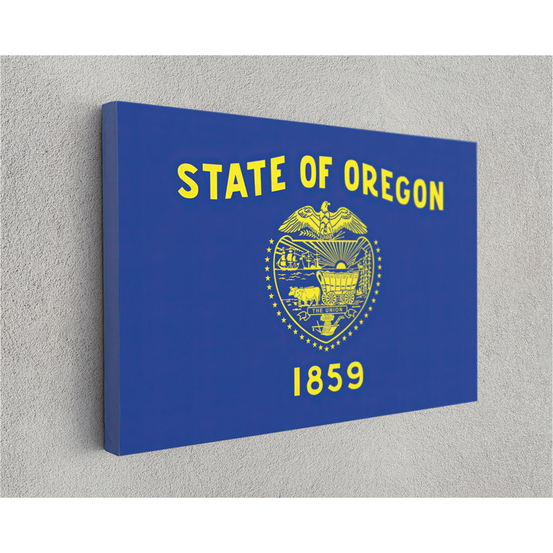 «Oregon State Flag», impression sur toile tendue, L 36 po x H 24 po