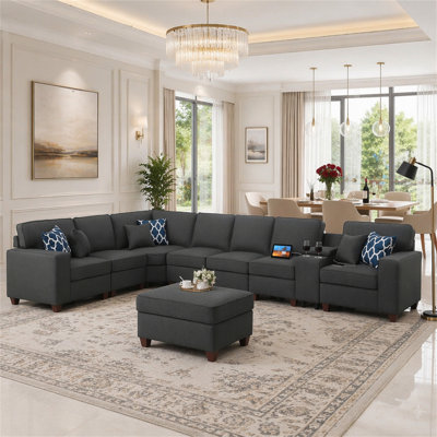 Sectional Sofa With Ottoman