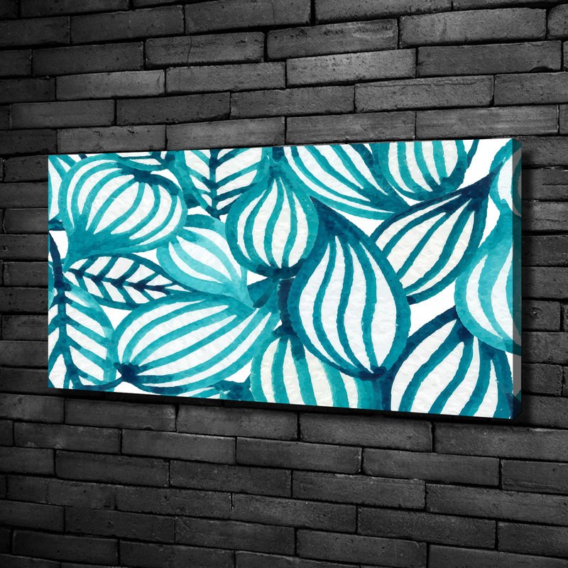 Floral Pattern - Print, Canvas, 50cm H x 100cm W x 2cm D